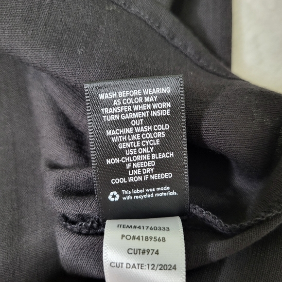 Torrid Black Flutter Sleeve Blouse. Size 00 Mediu. - Picture 8 of 8